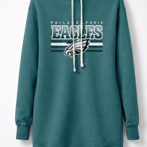 Small Juniors Philadelphia Eagle Hoodie Sweatshirt